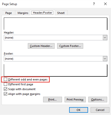 How to print different headers and footers for odd and even pages ...